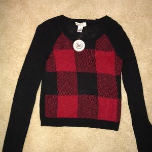 Plaid Short Sweater